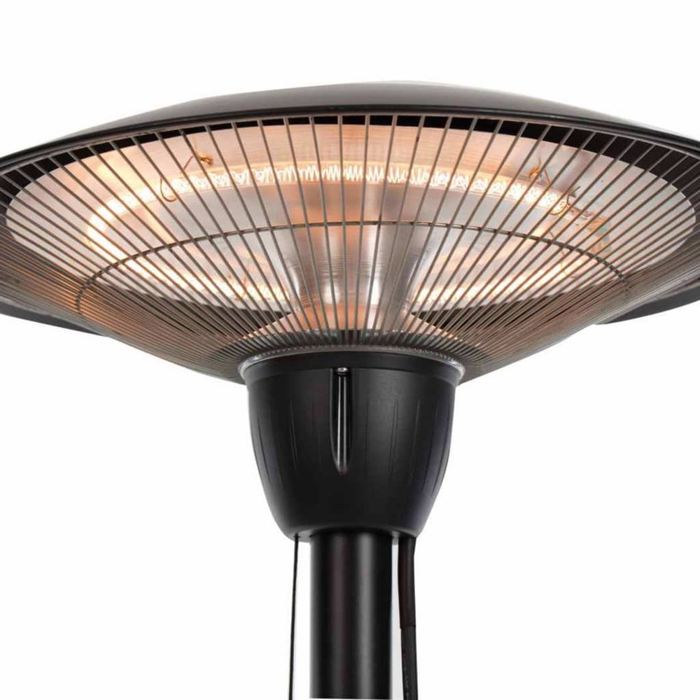 Chauffage sur pied barcelona 1500 w halogène noir