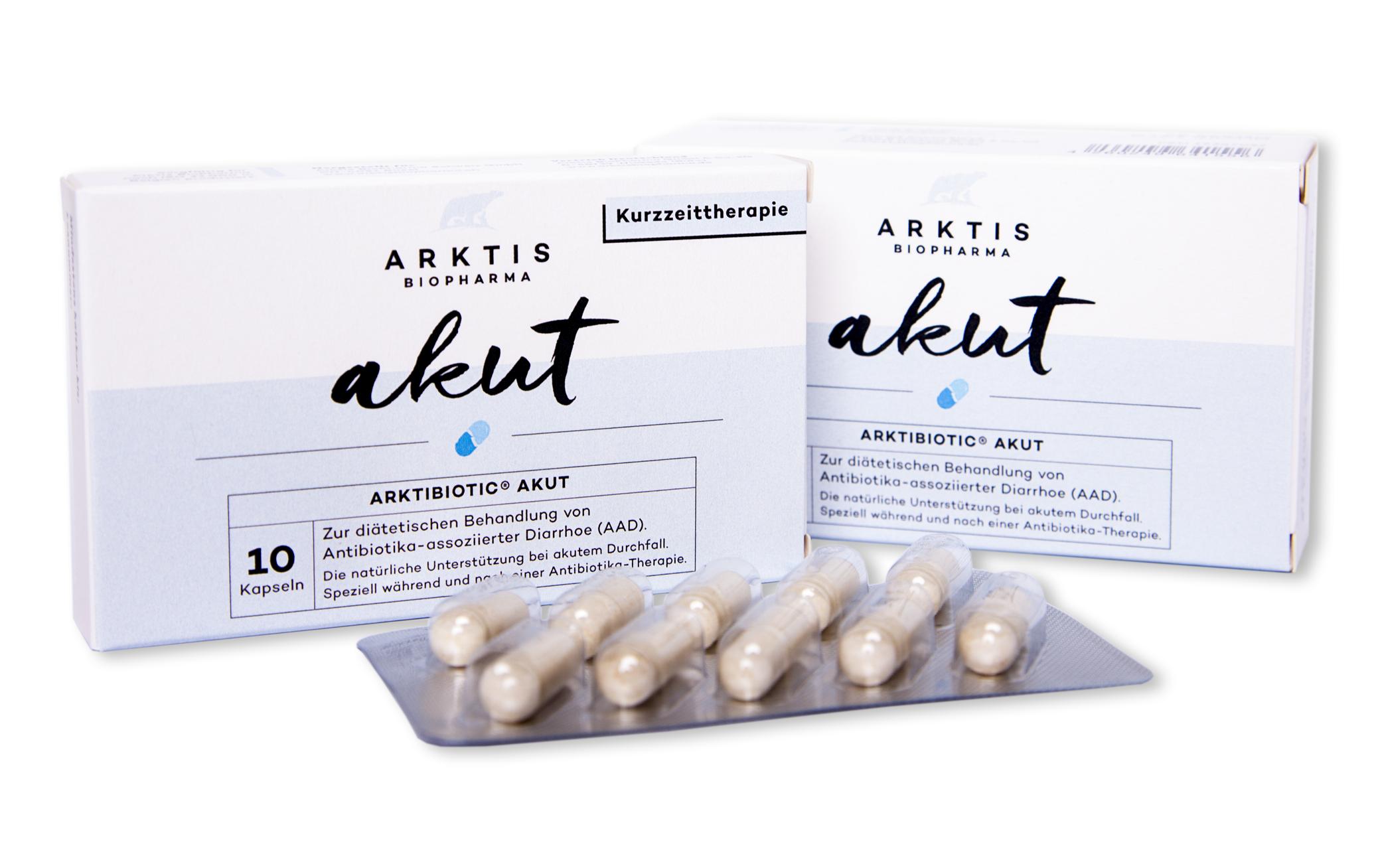 Arktibiotic Akut 10 KapselnMilchsäurebakterien-Präparat: Die natürliche Hilfe bei Durchfall