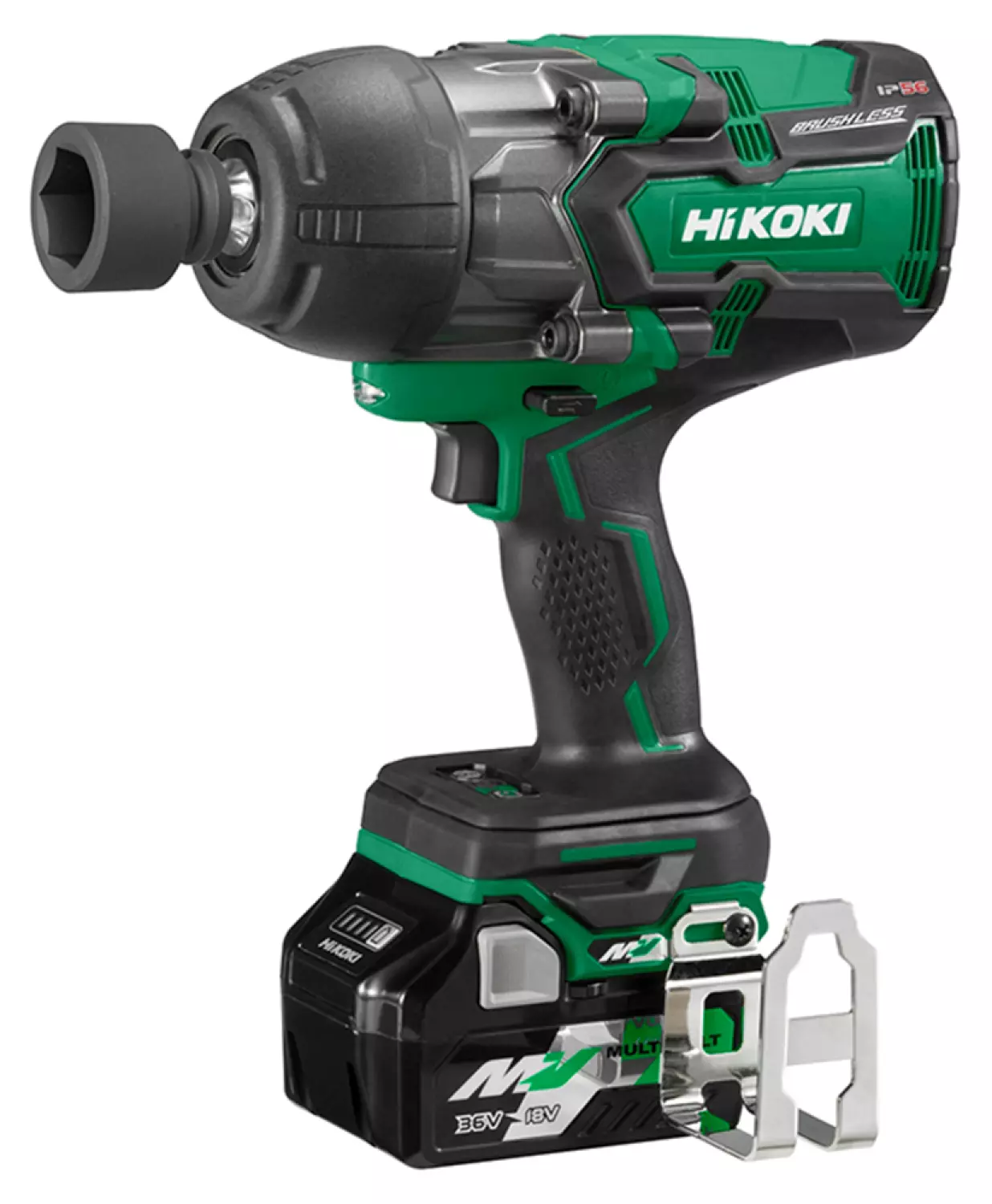 HiKOKI WR36DBWRZ 18/36V MultiVolt Li-Ion accu slagmoersleutel set (2x 2,5Ah accu) in HSC - 1130Nm - 1/2