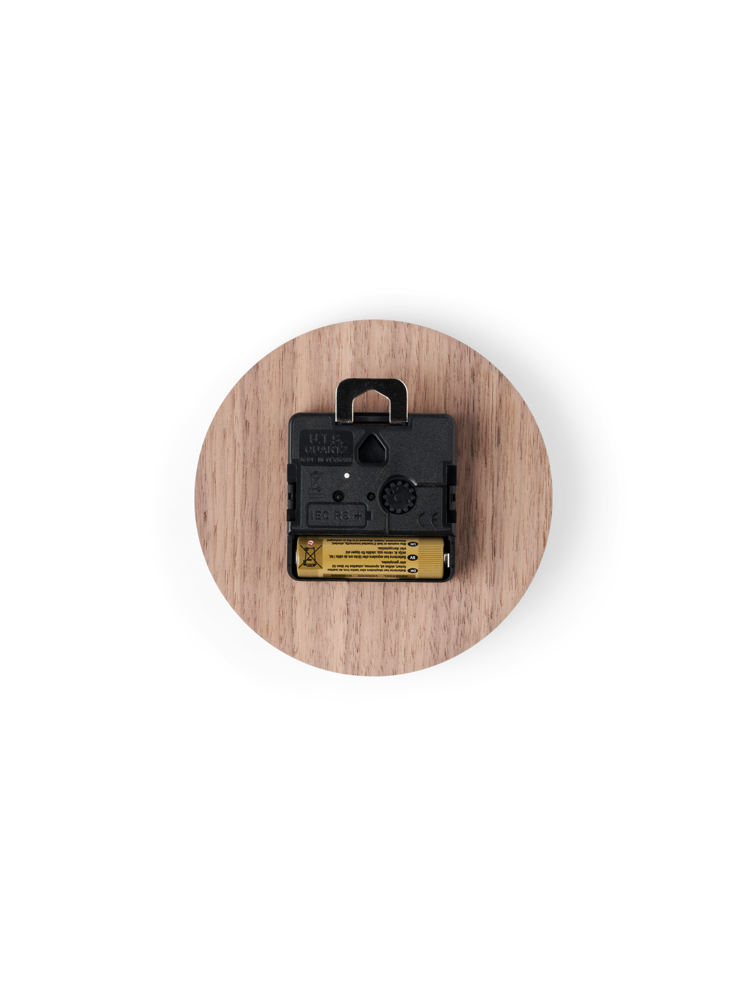 Vægur Walnut Ø12 | Valnøddefiner. Ø12. | Dark Wood | Hemverk