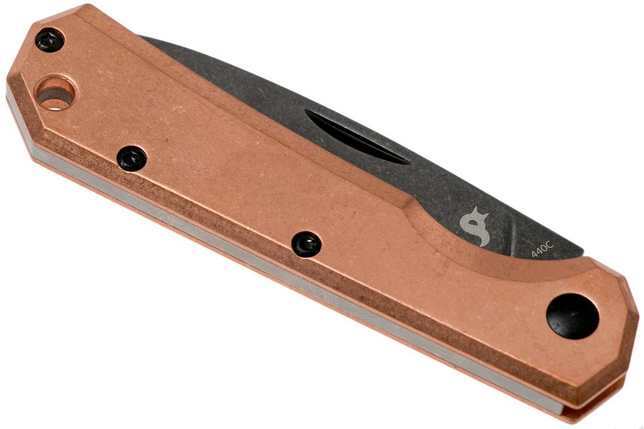 Fox Black Fox Ciol Folding Knife BF-748CR Copper zakmes, Denis Simonutti design