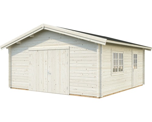 Palmako Roger vrijstaande garage, 27,7 m², met houten deur 540 x 540 cm, dompelgegrond