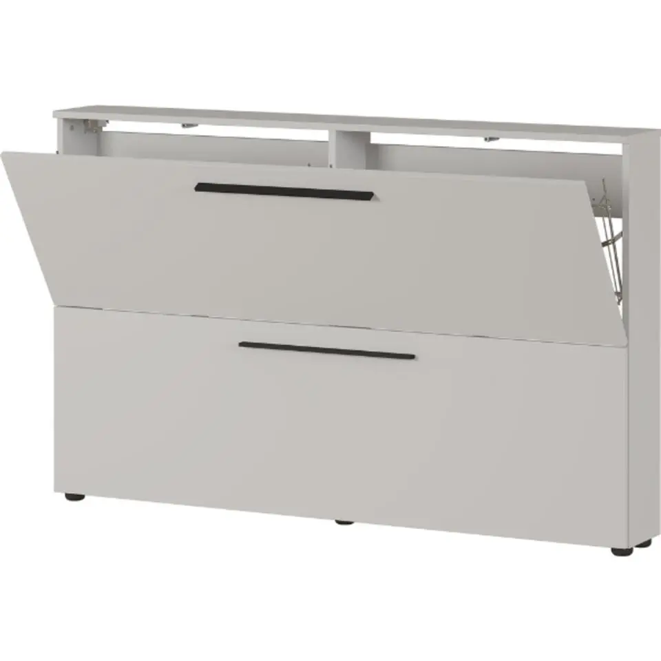 Schoenenkast Jonas 140cm met twee deuren - kasjmier beige