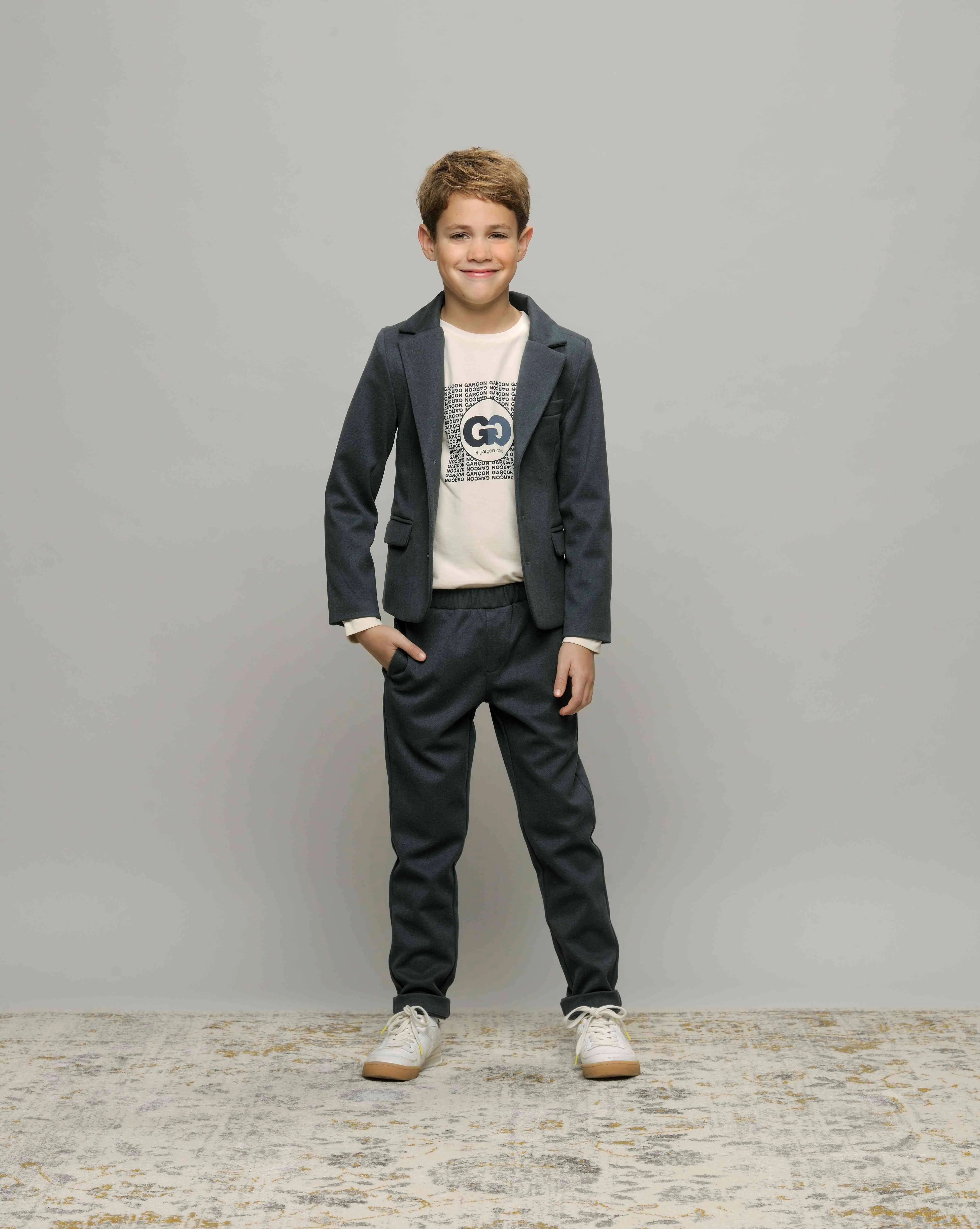 Le Chic Garcon colbert ABEL blauwgrijs