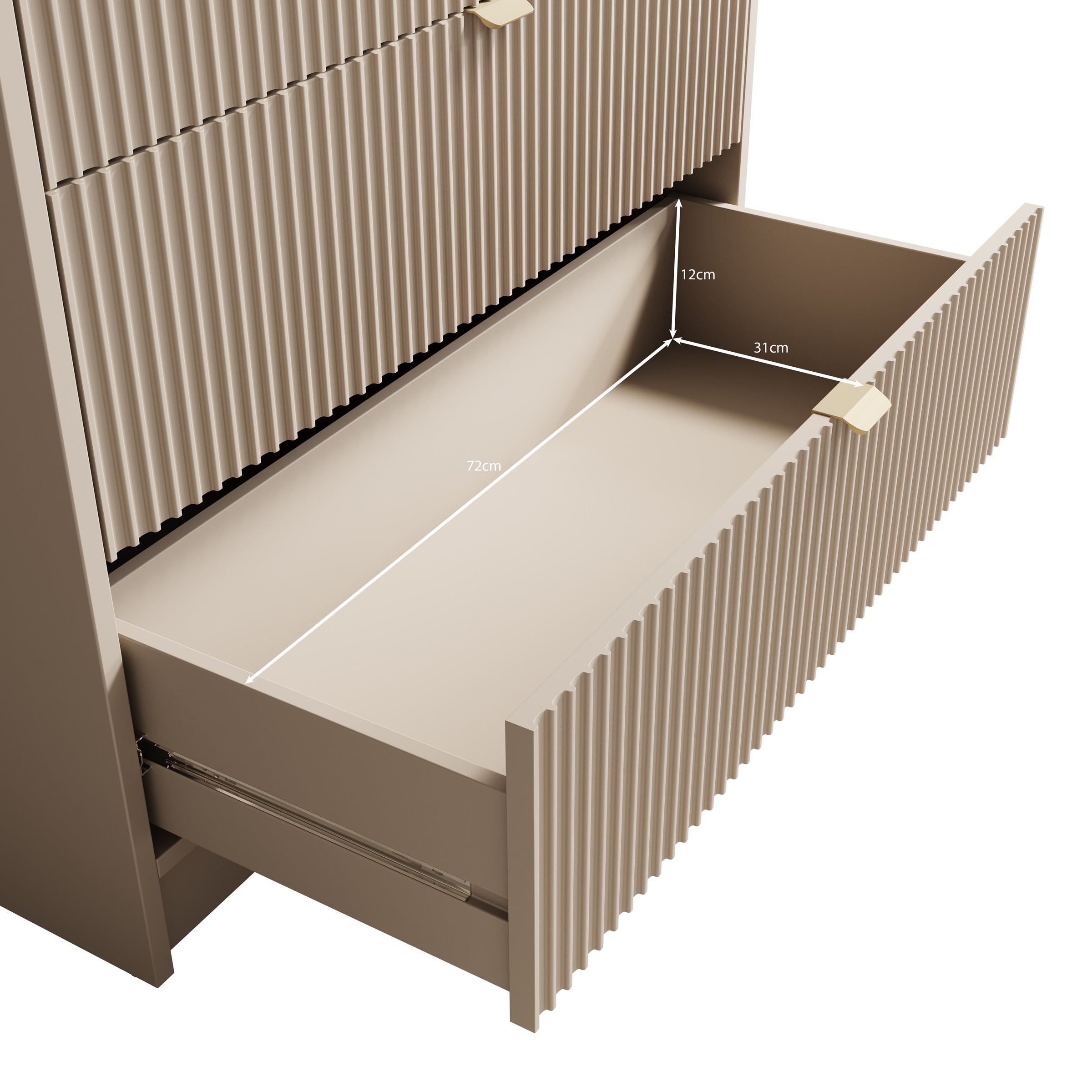 Tavares - Ladekast - Beige - 80x40x75 cm