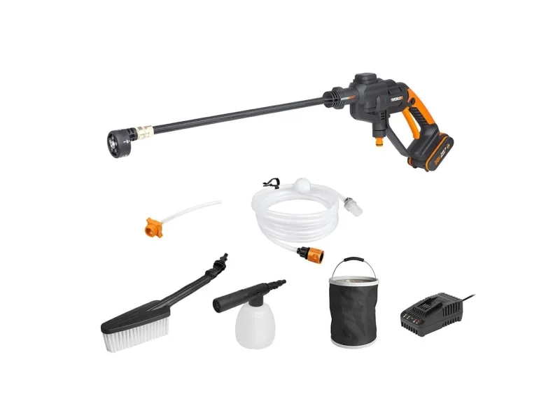 WORX WG620E.2, Kompakt, Batteri, Lavt tryk, Sort, Orange, 1 bruger(e), 120 l/t