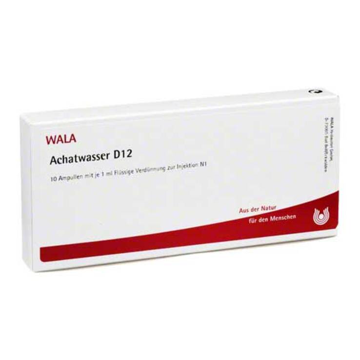 Achatwasser D 12 Ampullen, 10X1 ml