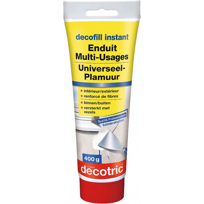Enduit multi-usages prêt à l'emploi Decofill instant Decotric - Tube de 400 g