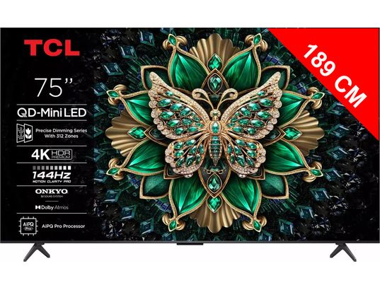 TCL - TV Mini LED 4K 189 cm 75C6K