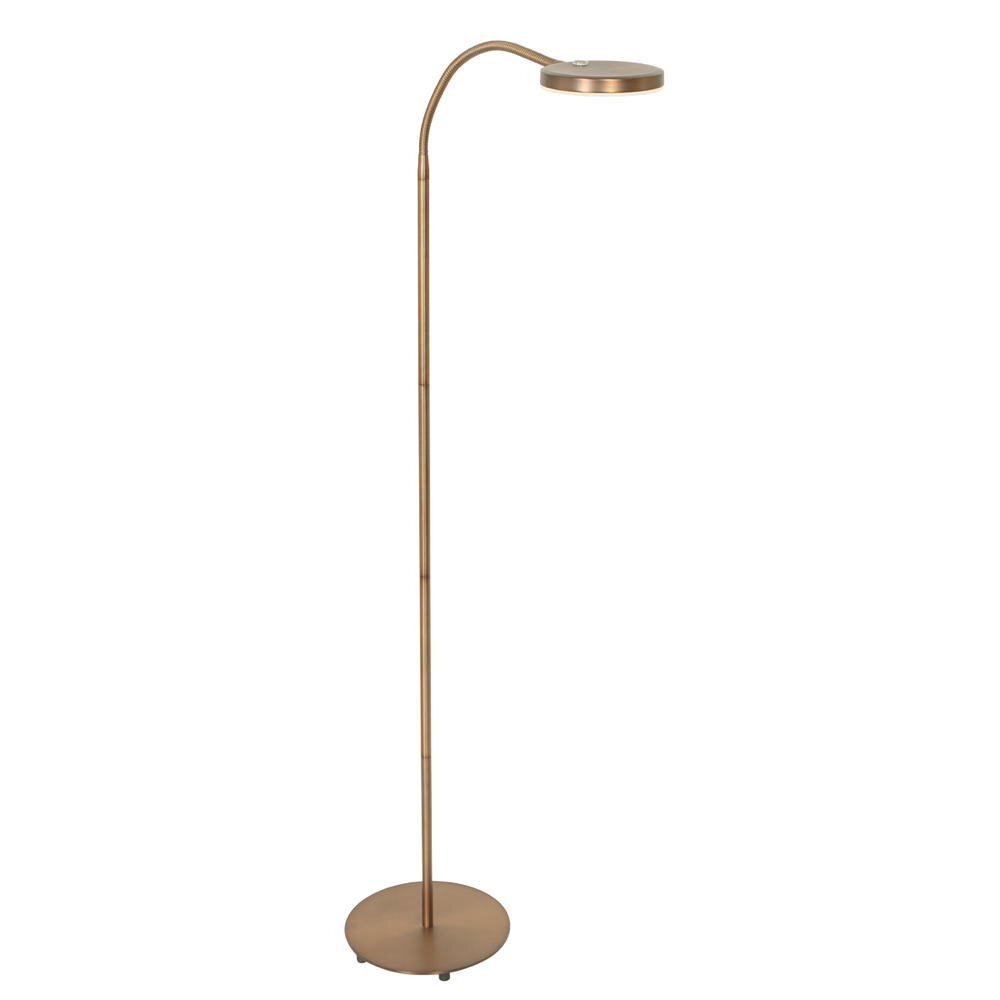 LED vloerlamp Platu in brons 10W 900lm