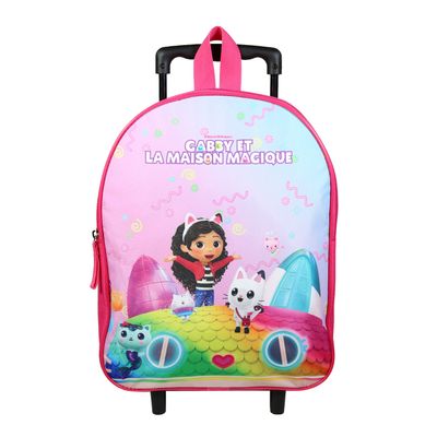 Sac maternelle à roulettes Gabby et la maison magique - 1 compartiment - violet - Bagtrotter