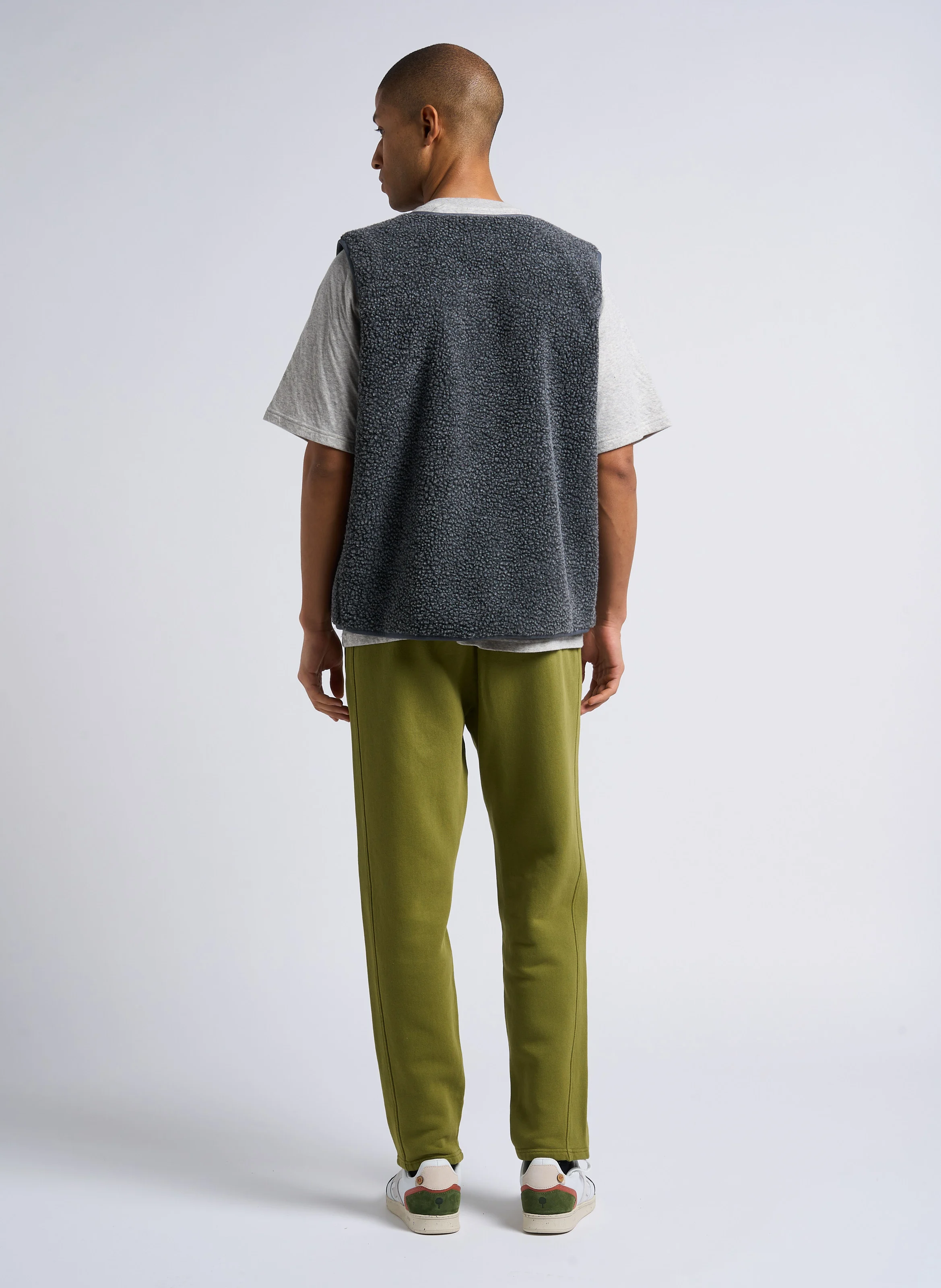 HOKTOWN - Veste col rond en sherpa| Gris