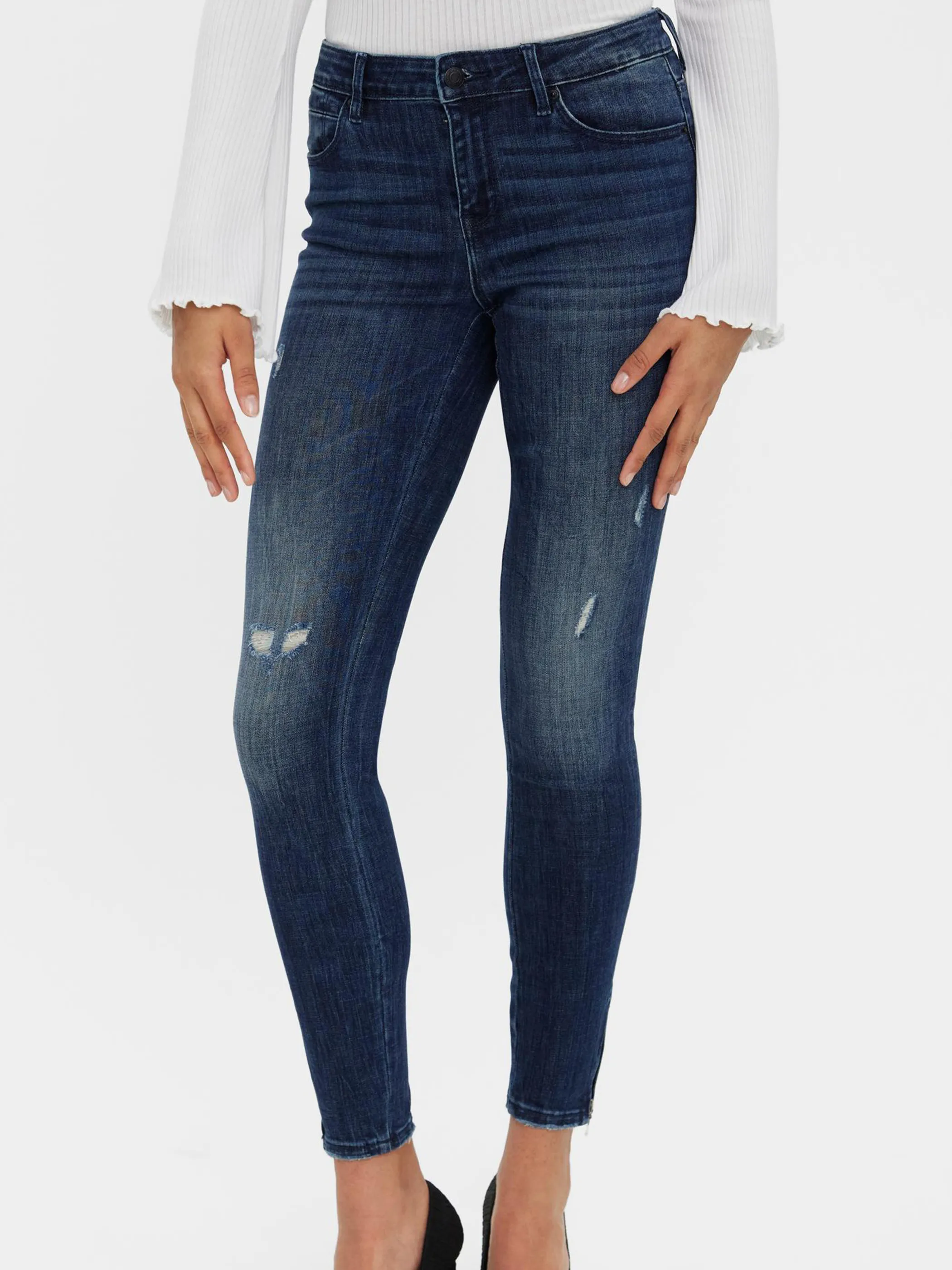 Vero Moda VMTILDE MR S ANKLE ZI Jeanshose