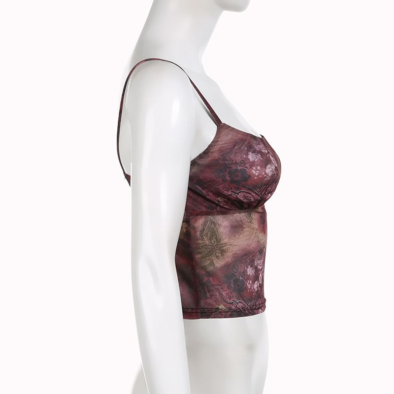 BrickBlack - Camisoletop met bloemenprint