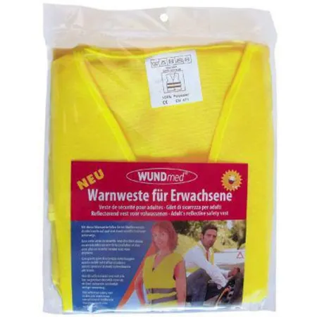 Wundmed 05-027 Warnweste für Erwachsene, gelb, DIN EN 471