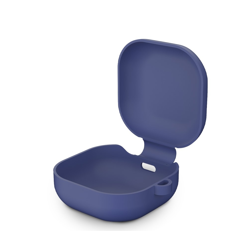 Samsung Galaxy Buds Live Silikon Case Schutzhülle Ultra Thin Abdeckung   Karabinerhaken -  Schwarz