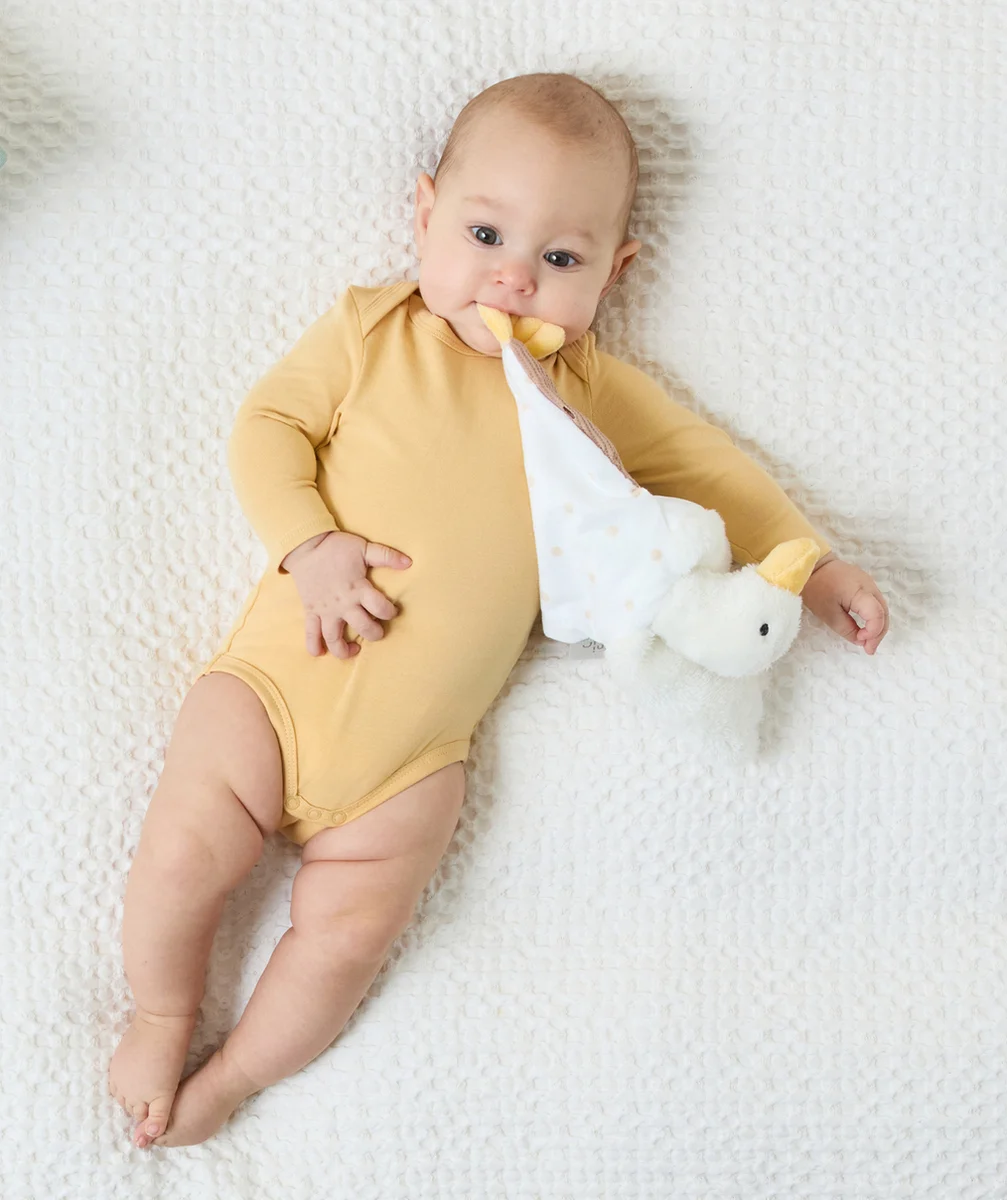 LOT DE 3 BODIES EN COTON BIO JAUNE ET BLANC AVEC FLEURS