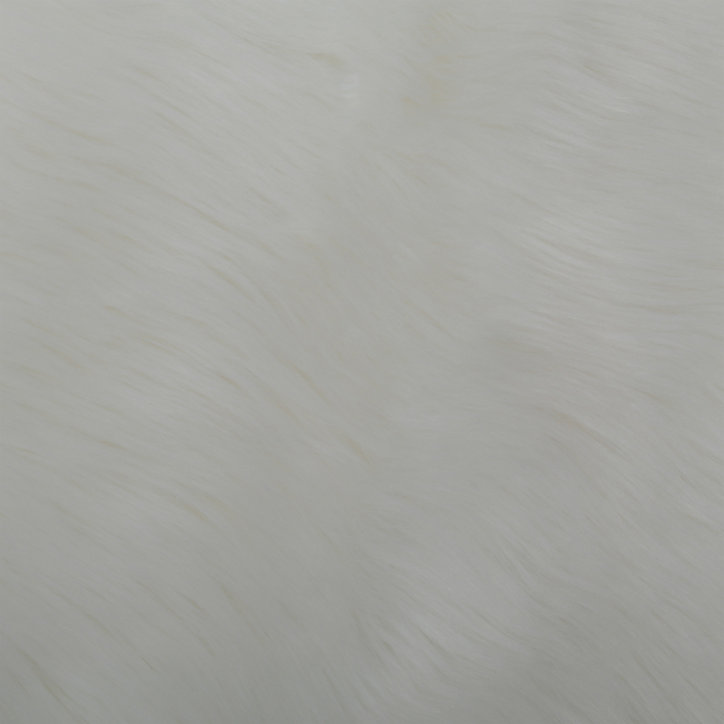 Tapis imitation peau de mouton Hegoa blanc GoodHome L.140 x l.110 cm