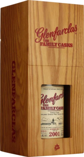 GLENFARCLAS VINTAGE 2001 FAMILY CASKS 70CL