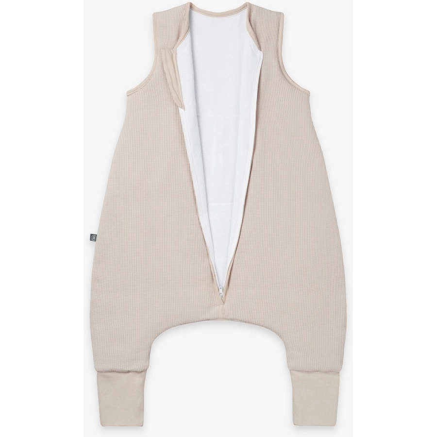 emma & noah Schlafsack mit Füßen Essential Beige