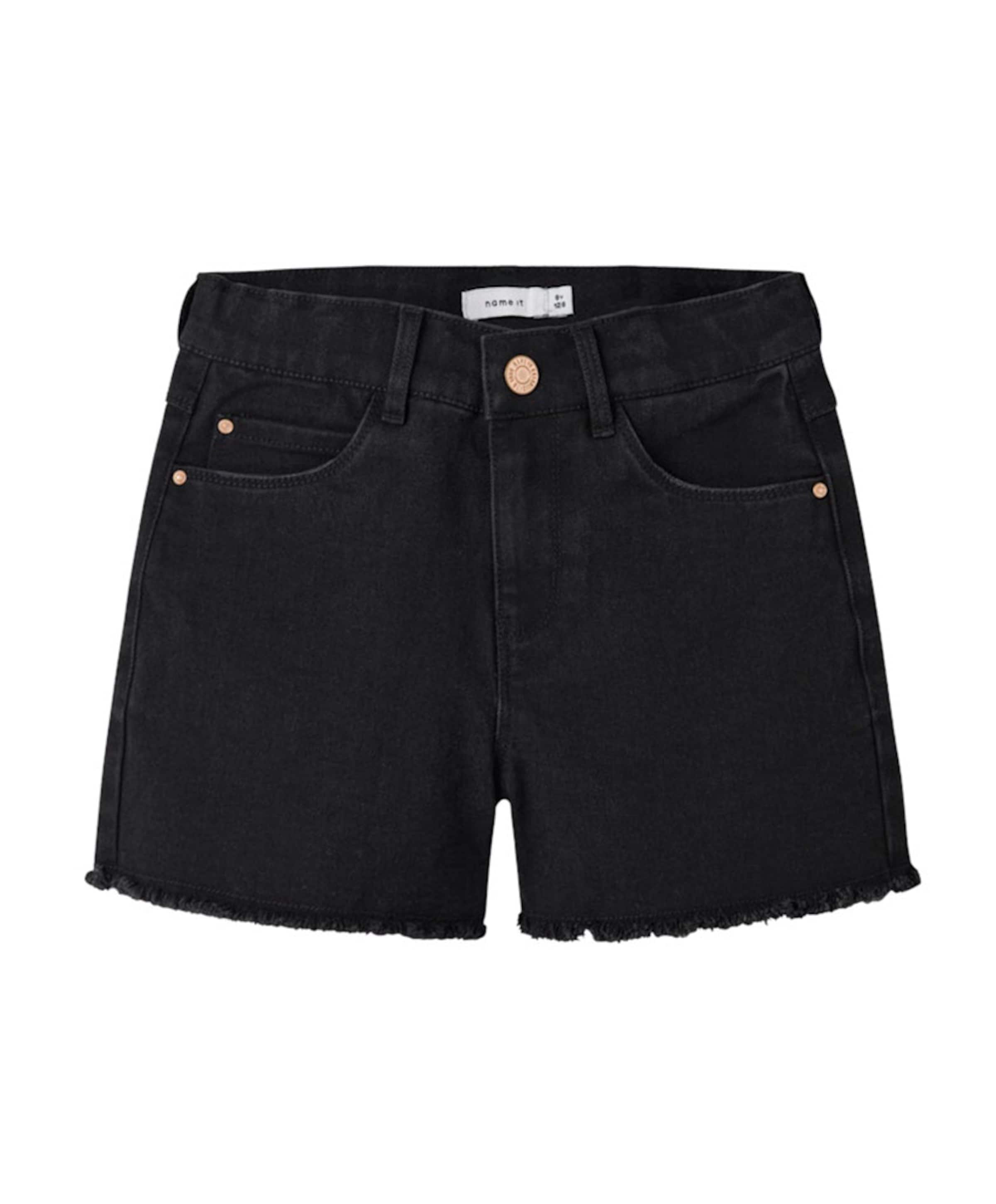 Name it NKFROSE HW MOM  DNM 8222-YA meisjes korte broek zwart