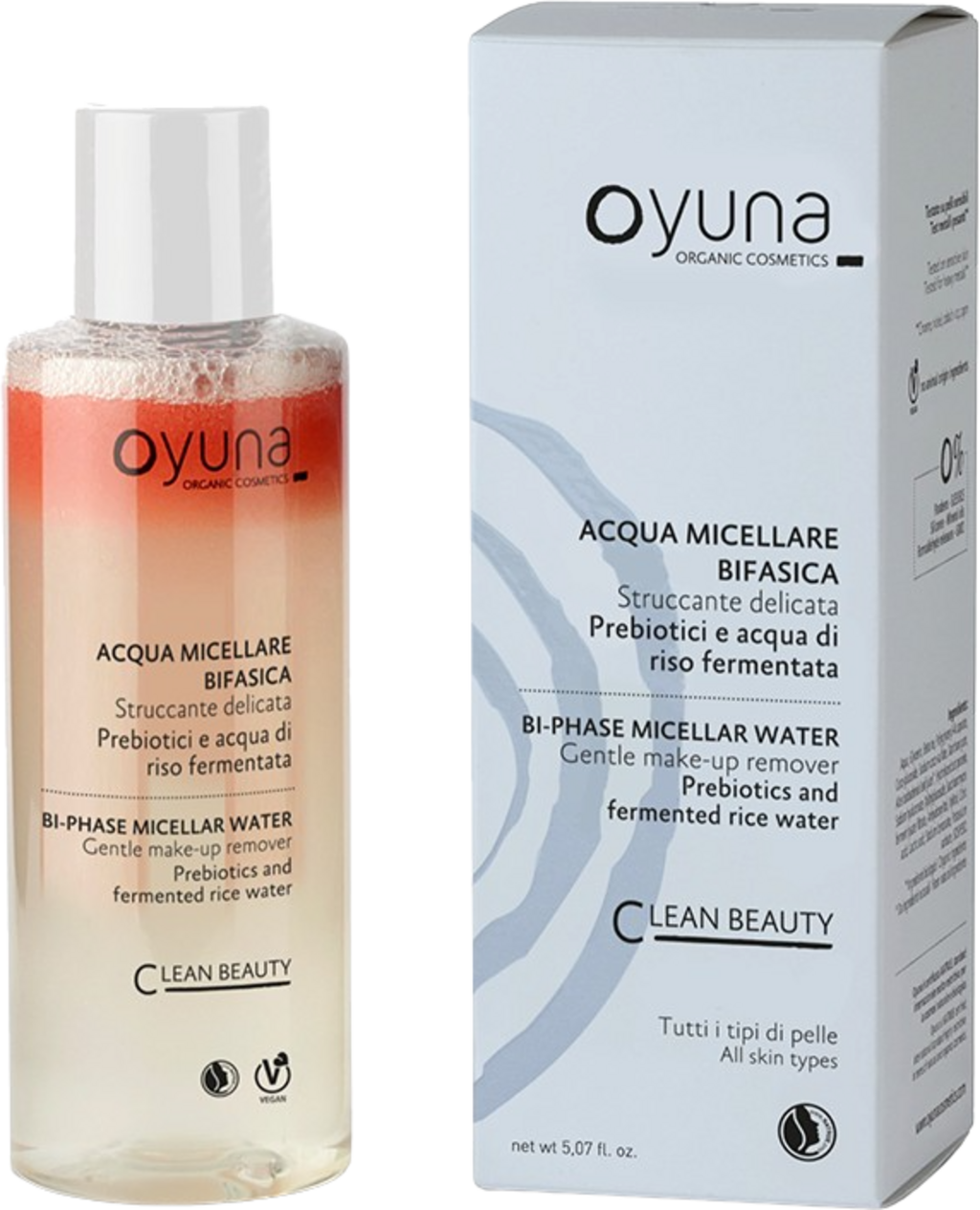 Oyuna  Clean Beauty 2-Phasen Mizellenwasser, 150 ml