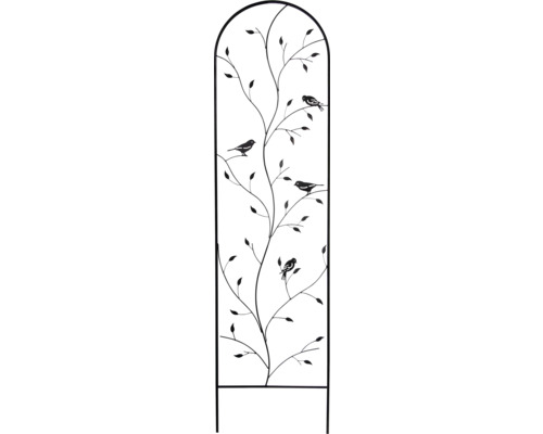 Trellis Lafiora Vogel 45 x 180 cm zwart