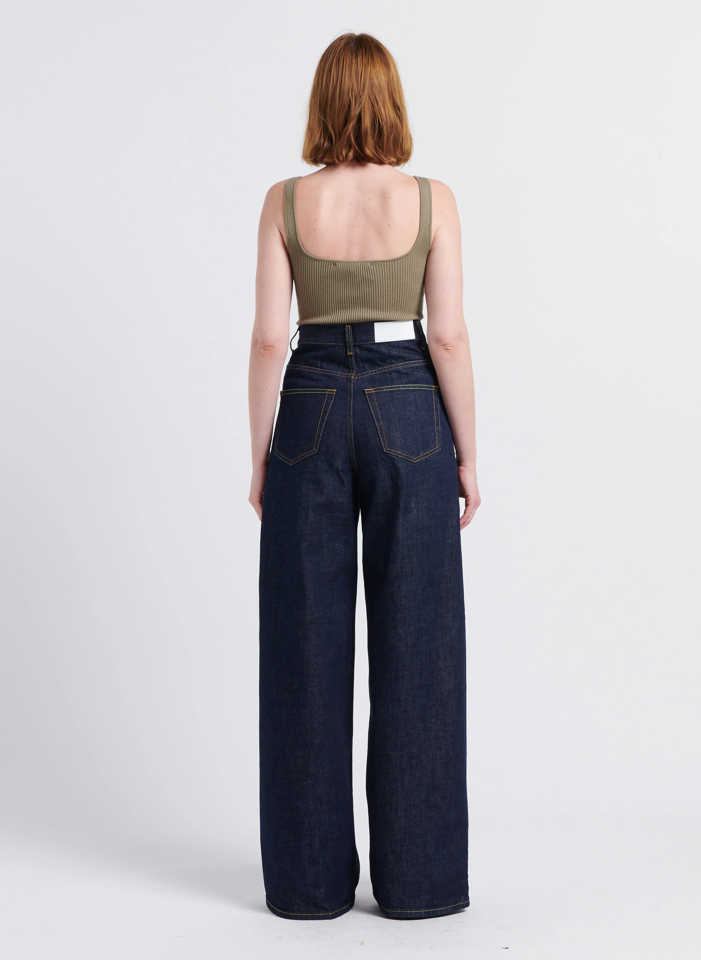 PARKER - Jean large taille haute | Bleu
