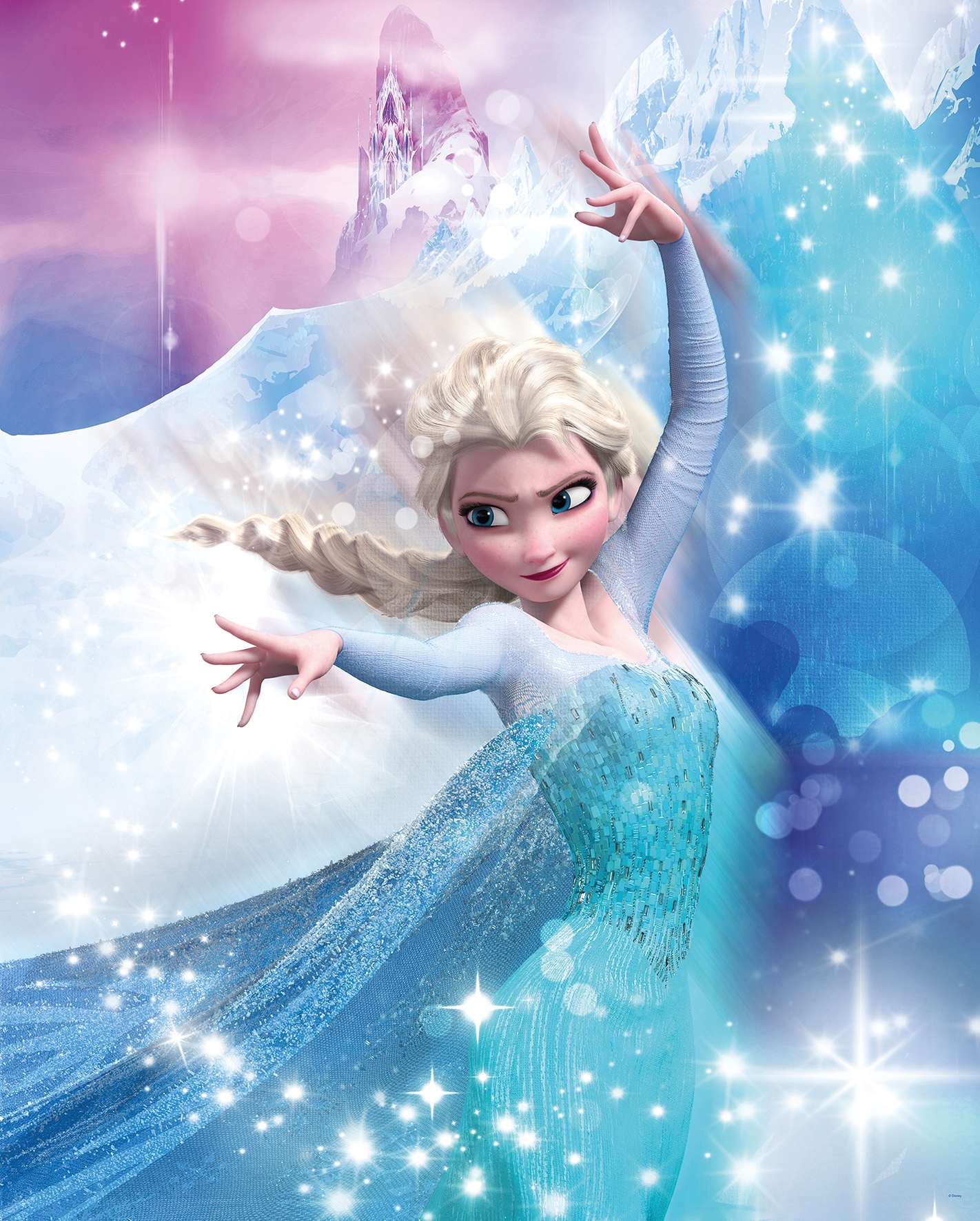 Komar Bild »Frozen 2 Elsa Action« Disney 1 Stk. tlg. Wandbild zur Dekoration im Kinderzimmer - ohne Rahmen