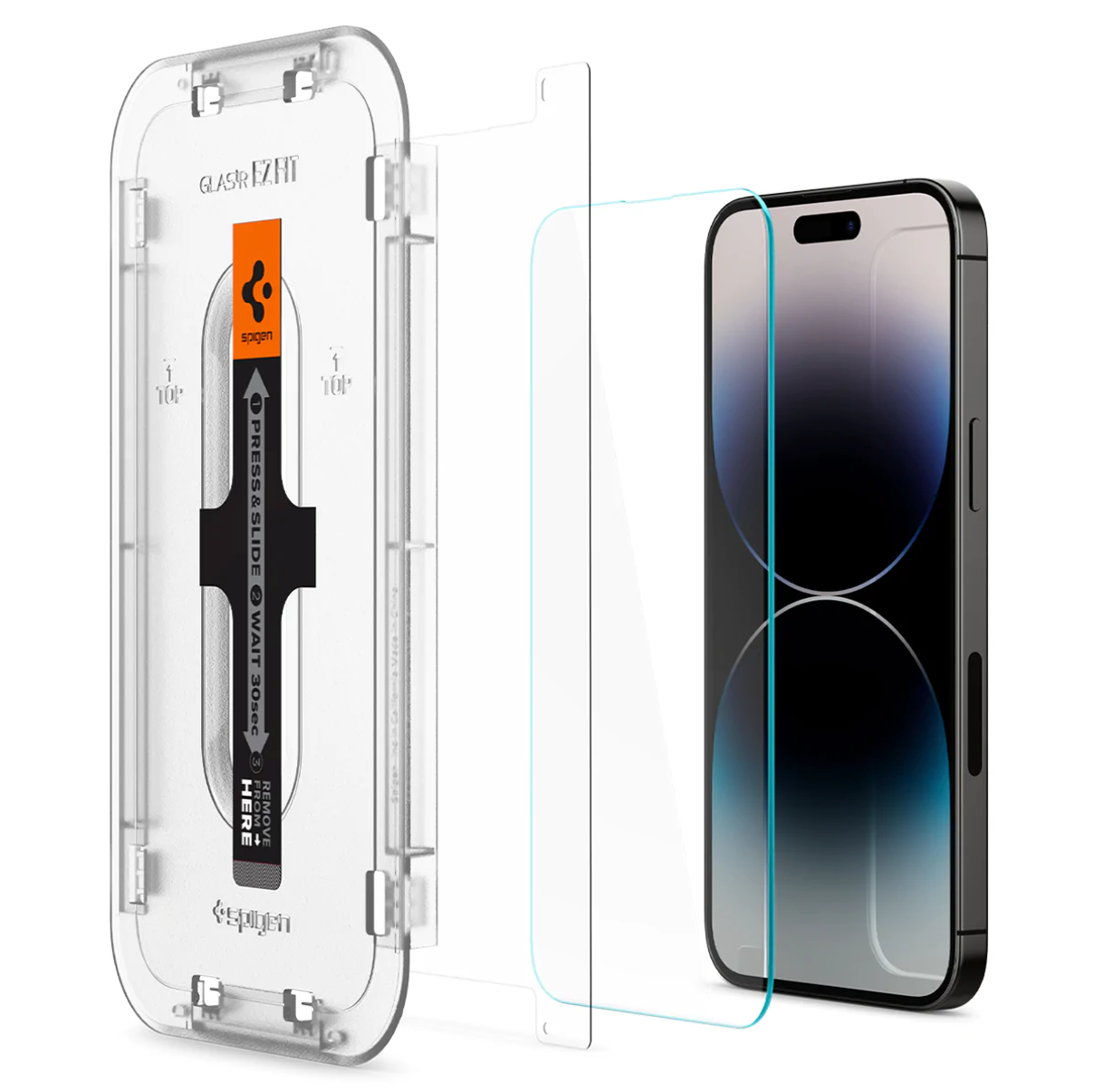 (2er Set) iPhone 14 Pro Max Glas Tr EZ Fit Panzer Glas Case Friendly   Montagerahmen (AGL05202)