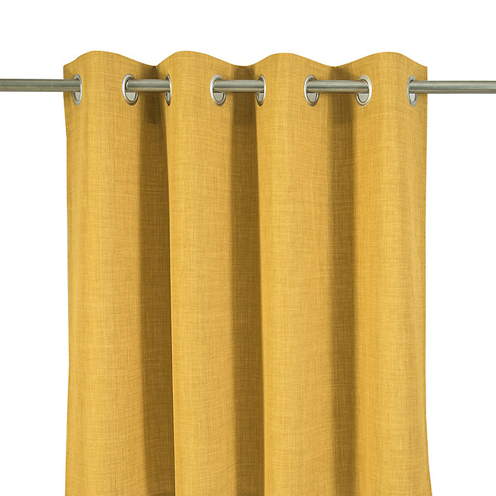 Rideau Novan GoodHome ocre l.140 x H.260 cm