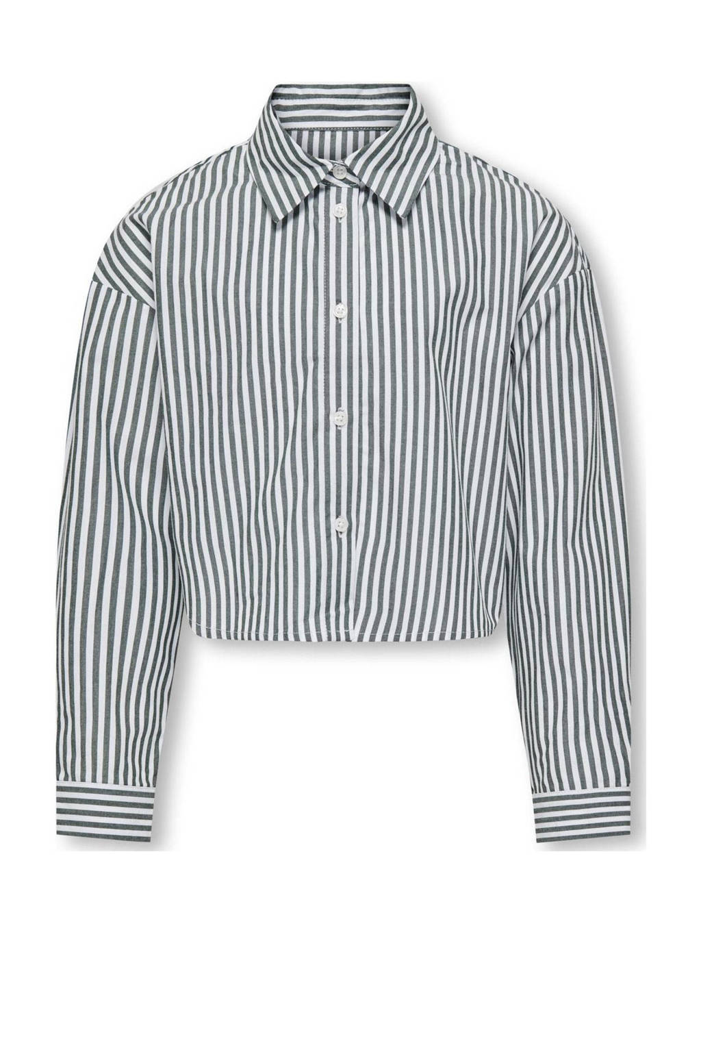 ONLY gestreepte blouse KOGGABY wit/antraciet