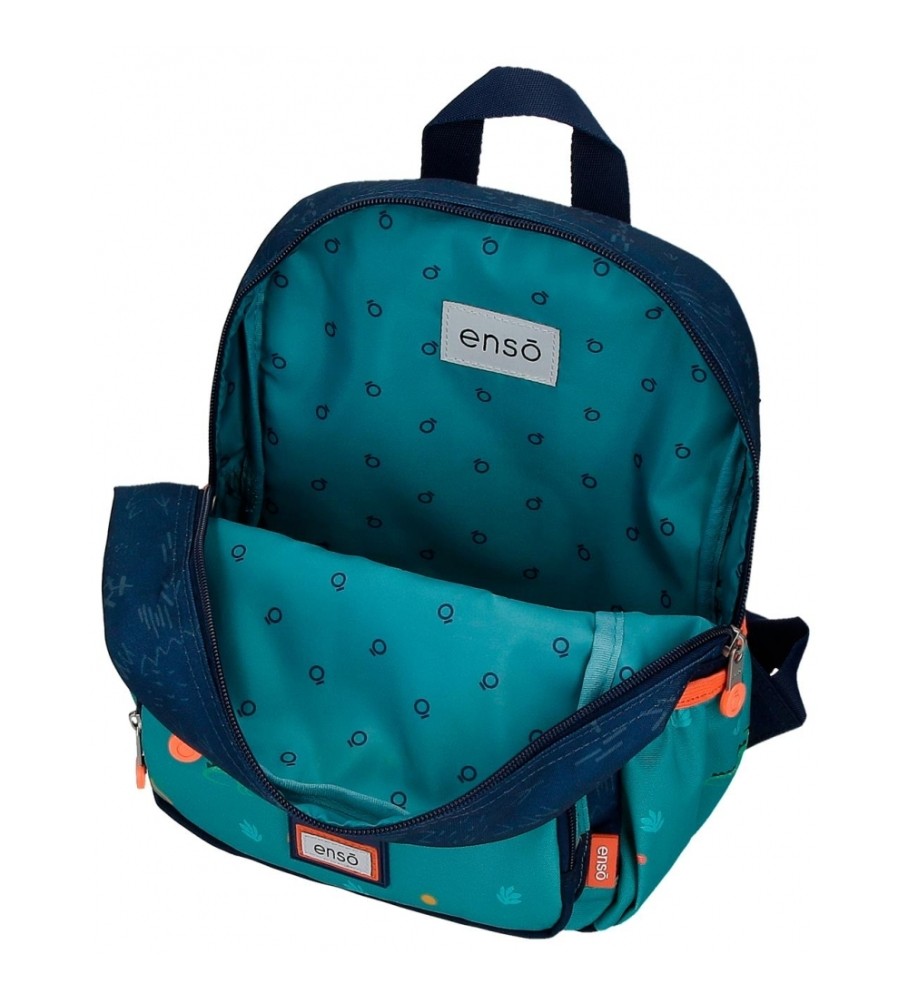 Mochila pré-escolar Enso Dino Artist, 28 cm, multicolorida