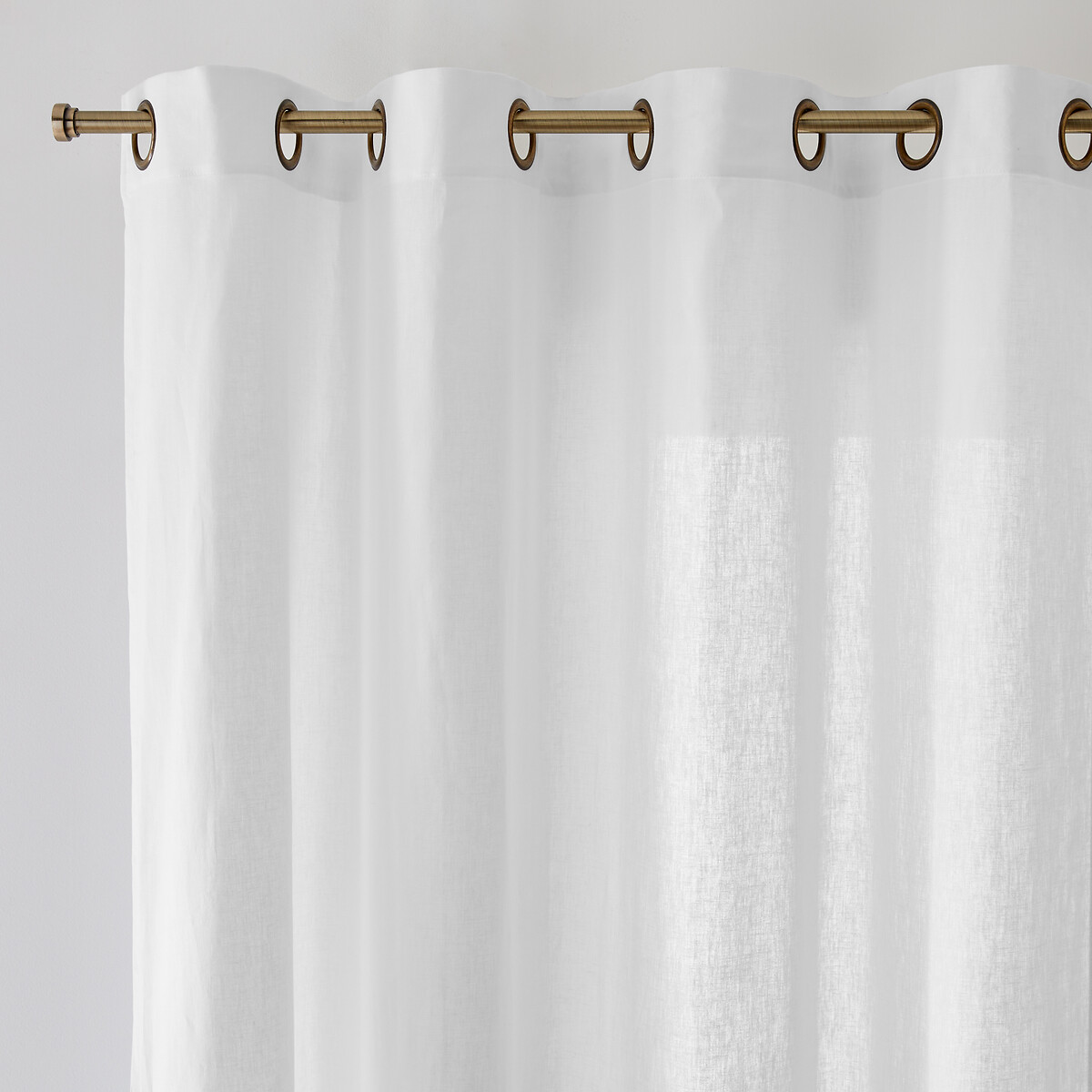 LA REDOUTE INTERIEURS<br>Cortina de meio linho com ilhós, Lincot