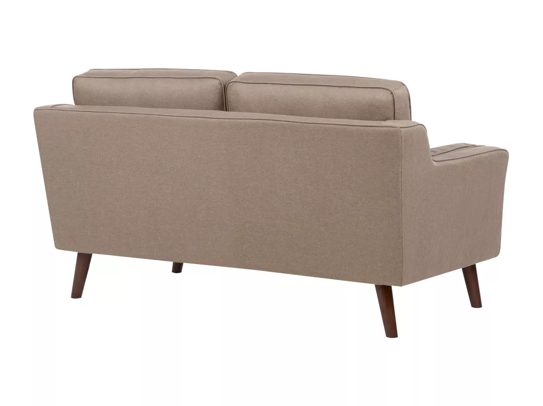 Canapé 2 places en tissu marron clair LOKKA