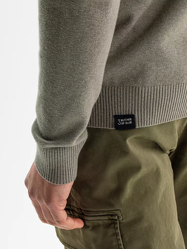 BUTCHER OF BLUE Pullover CLIFDEN hellgrün