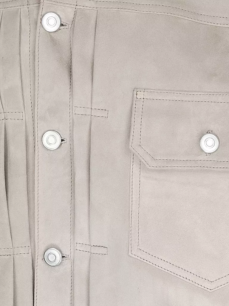 GIORGIO BRATO Lederjacke beige