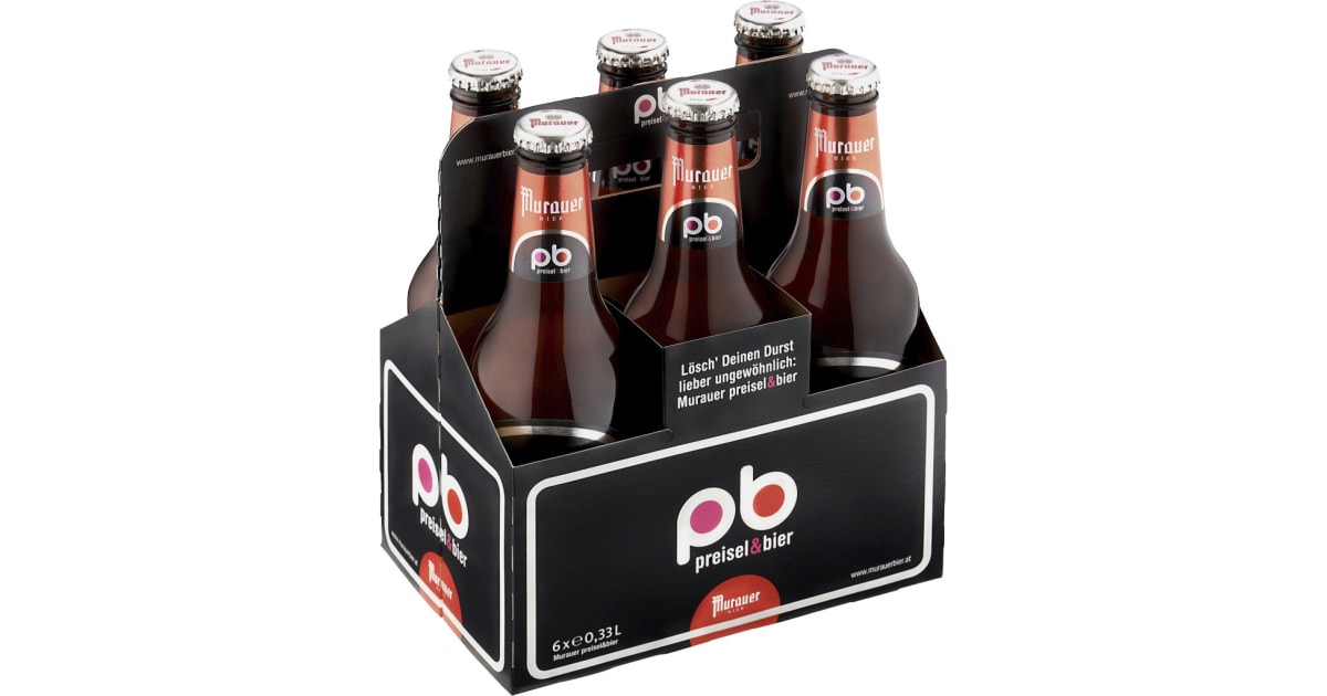 Murauer Preisel & Bier Tray 6x 0,33 Liter (Einweg)