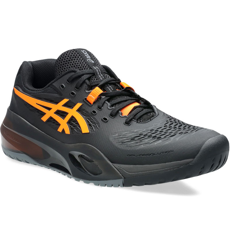 Asics Gel Resolution X noir et orange - Chaussures très résistante