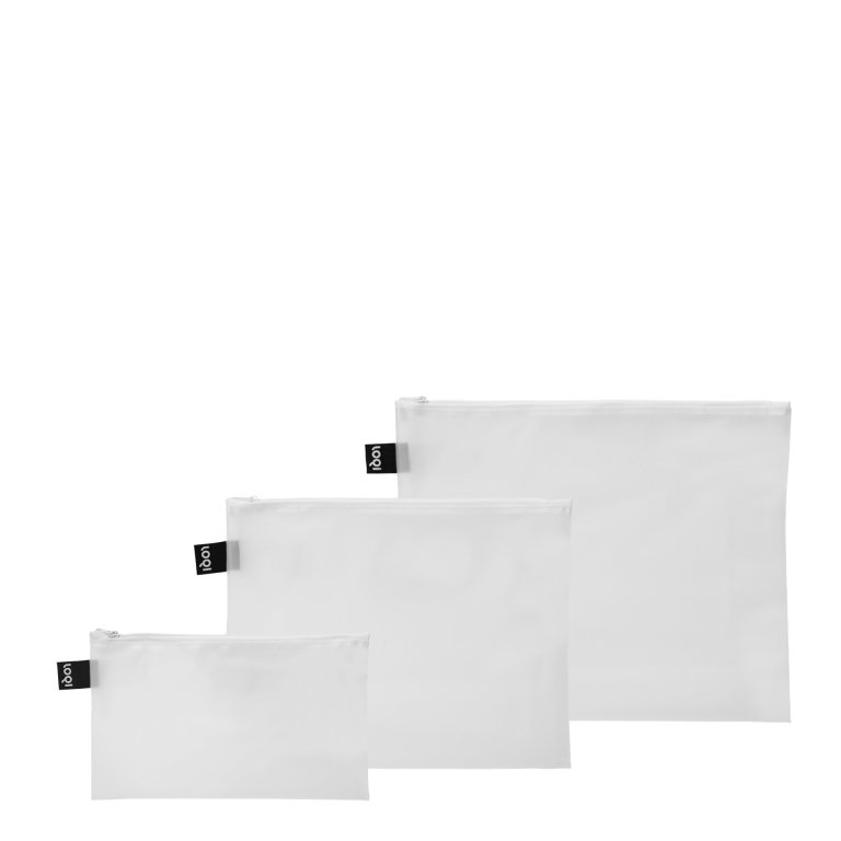 Loqi Reißverschl. Zip Pockets transluzent Milky