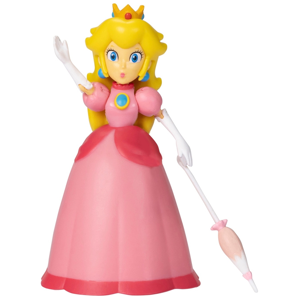 Nintendo Super Mario 10 cm Prinzessin Peach Figur mit Regenschirm