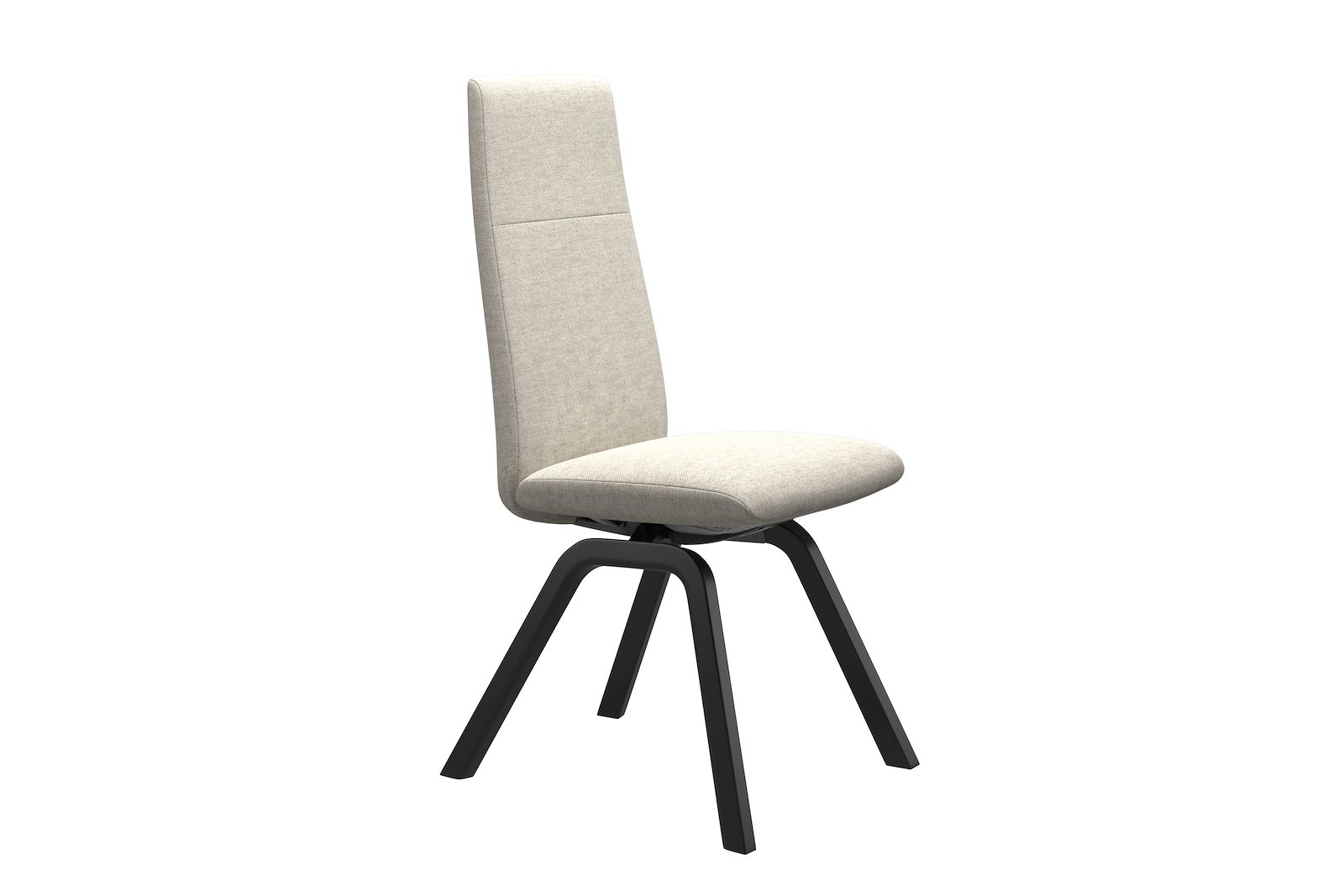 Chilli spisestol Tekstil Peony - Light Beige - Sort