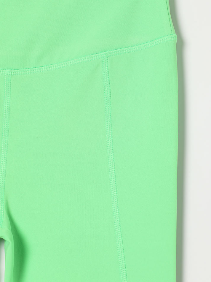 Conjunto de 2 leggings esportivas cropped - Verde Maçã