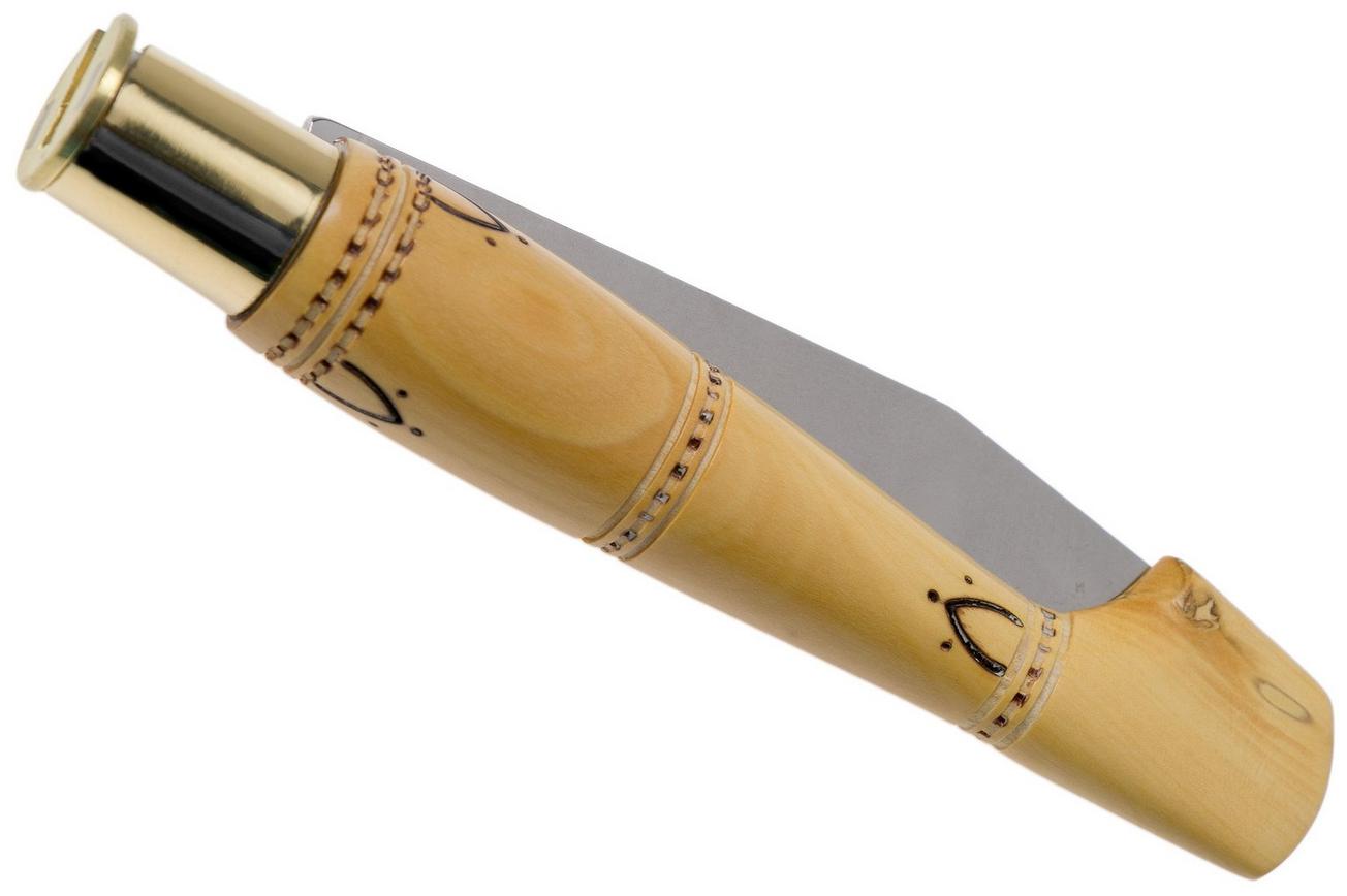 Nontron No. 22 Turning Ferrule, Boxwood, clog shape NN22 zakmes