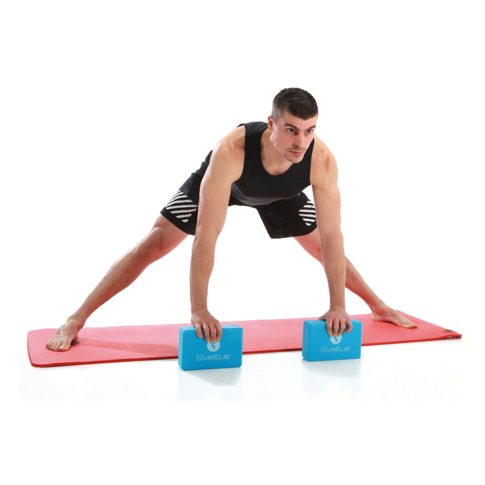 SVELTUS Yoga brick mousse bleu