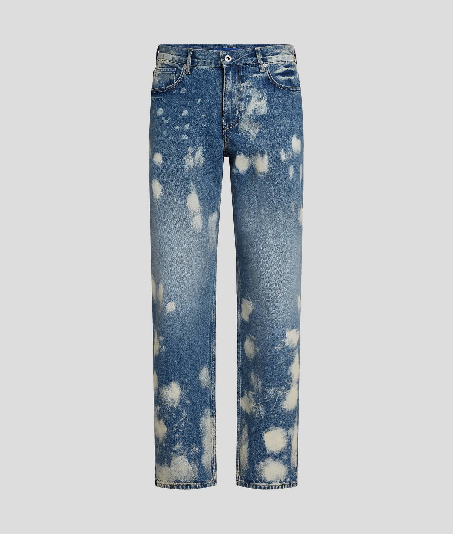 JEAN DROIT DÉLAVÉ - Denim blanchi