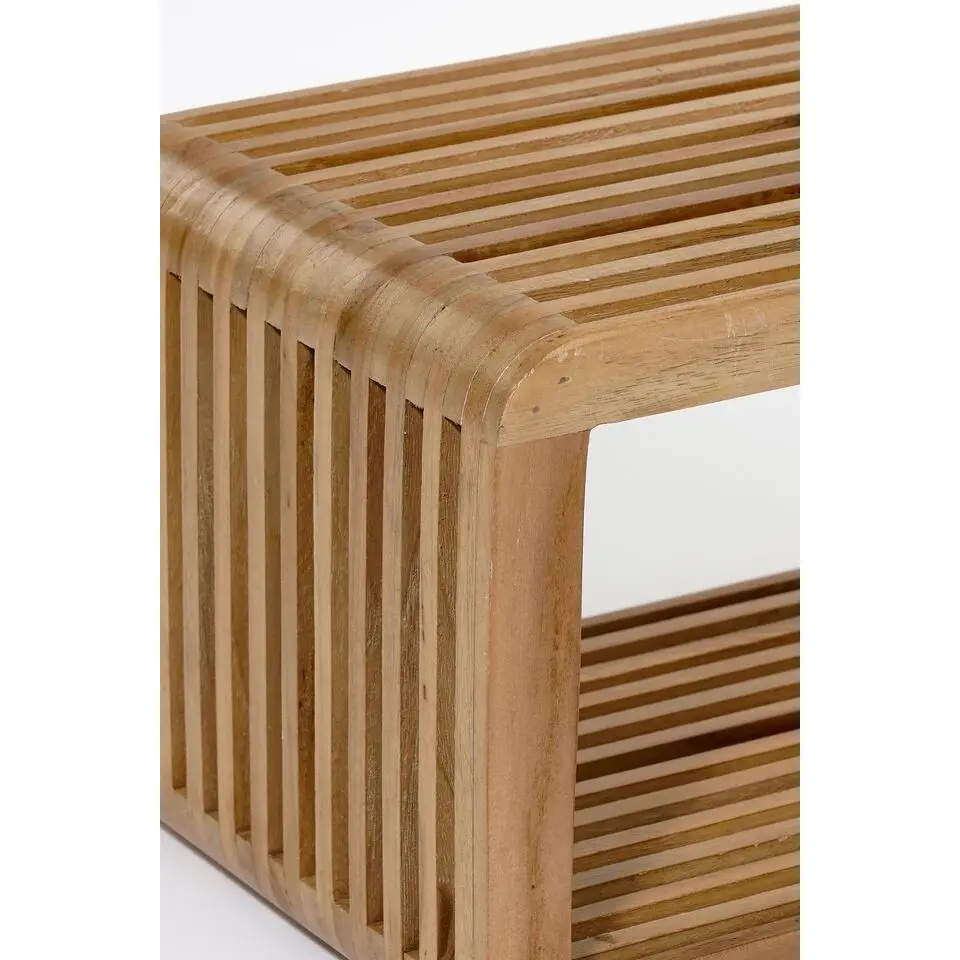Mica Decorations Josha Wandplank Zwevend - Set van 2 - Bruin