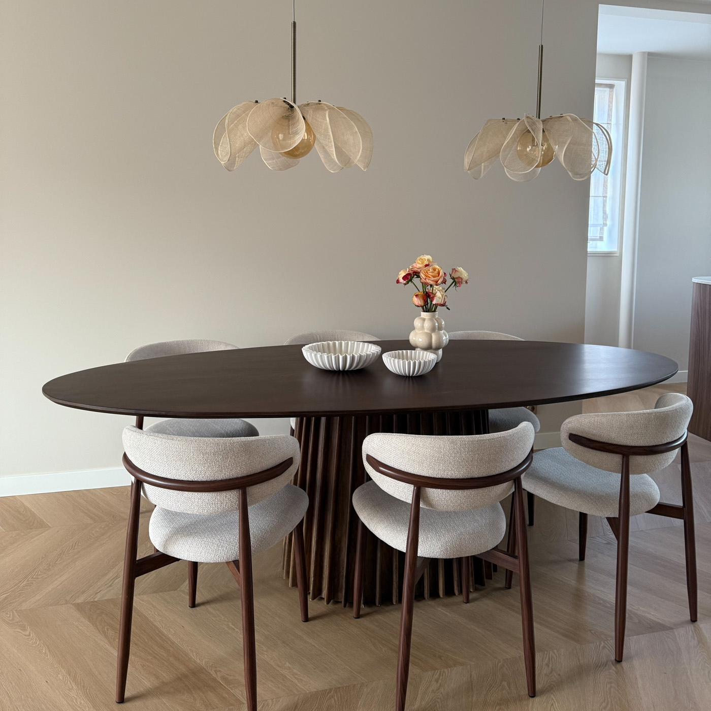 Eettafel Madrid ovaal 160cm