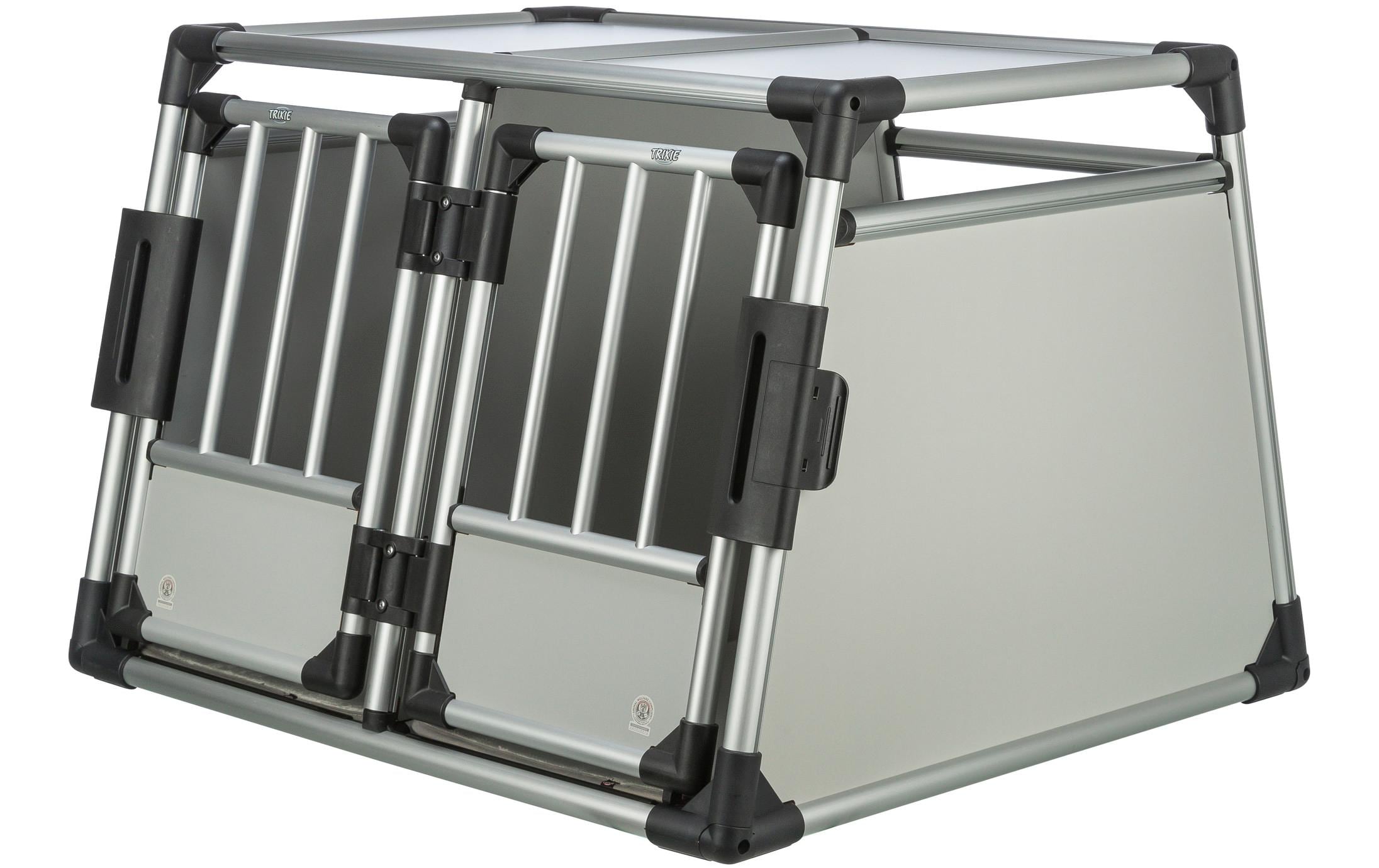 Transportbox Doppelbox Aluminium<br>Transportbox für 2 Hunde