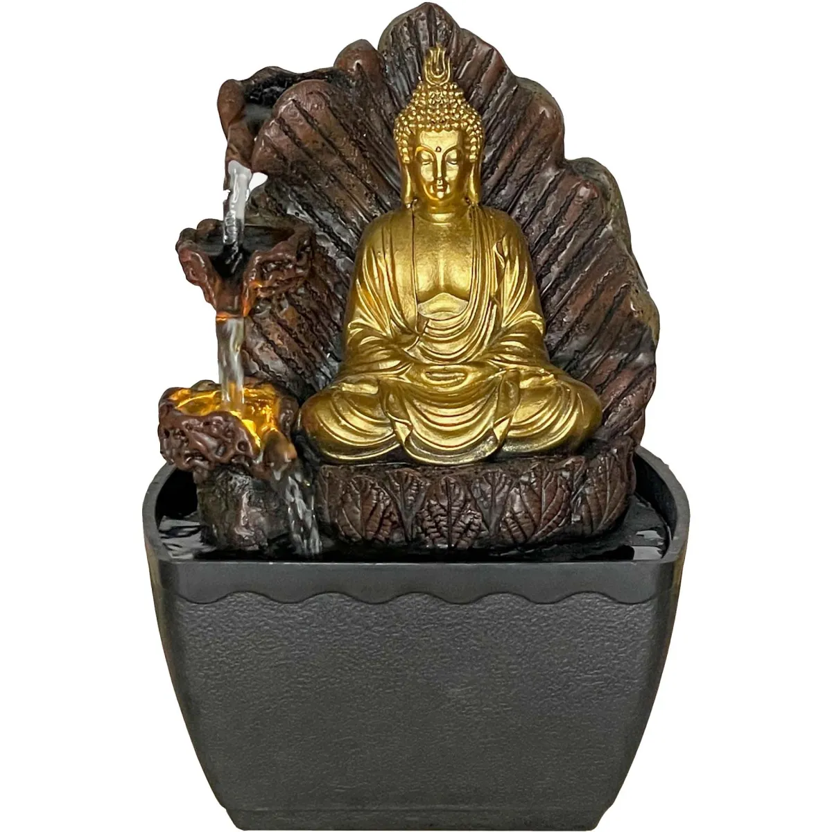 Origen Fontaine Bouddha Rocher